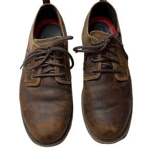 Rockport Hydro-Sheild Waterproof Rugged Bucks II Leather Oxfords. Size 10.
